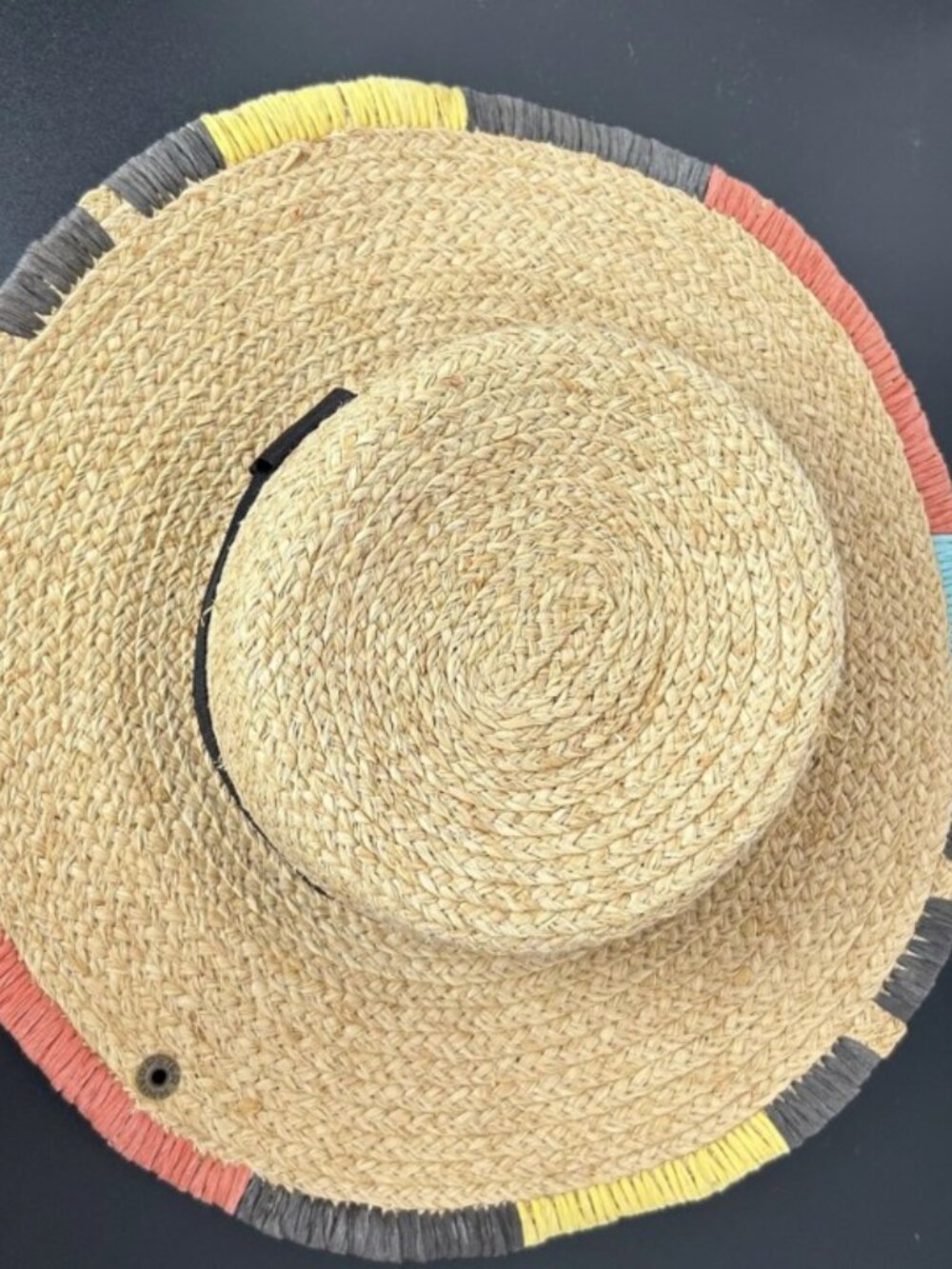 Peter Grimm Women's Beachy Straw Raffia Floppy Sun Hat Wide Brim Packable O/S - Picture 7 of 12